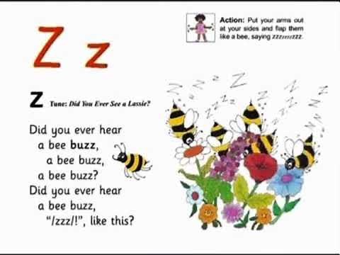 Jolly Phonics Z song | Go Kindergarten