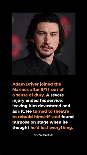THE RESOLVE THAT BUILT ADAM DRIVER