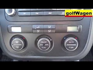 VW Golf 5 / VW Jetta / VW Passat B6 - how to testing climatronic - climatronic test