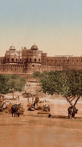 Agra Fort – The Walled City of Emperors 🏰✨ Built with striking red sandstone, the Agra Fort served as the majestic home of the Mughal emperors until 1638. It took 1,444,000 workers eight years to complete this masterpiece, finished in 1573. 📸 Photo by Photoglob Co., 1890 | Courtesy: The Cleveland Museum of Art #AgraFort #MughalEmpire #Heritage #Architecture #MughalHistory #Agra | Mughal Unity