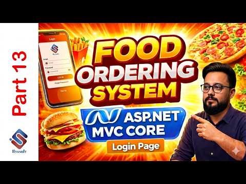 ASP NET Core MVC Food Ordering System Part 13 | Secure Login Page & Authentication