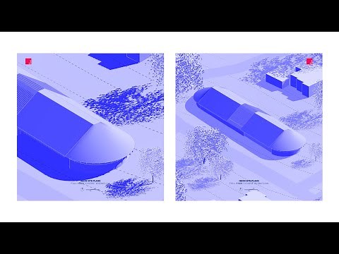 EASY Architecture Site Plan Diagrams in Rhino 8 - High Contrast Monochrome Aesthetic
