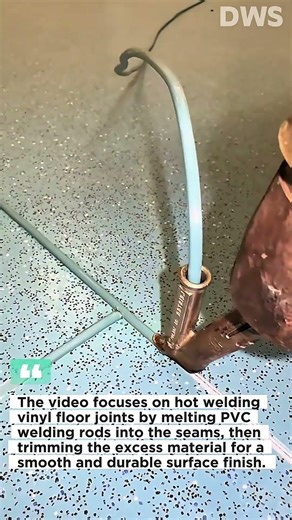 Vinyl Floor Welding Process | PVC Seam Welding with Hot Air Gun