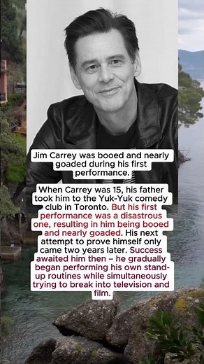 Jim Carrey was booed and nearly goaded during his first performance.