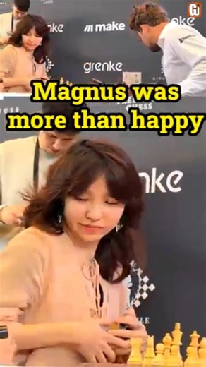 📸 She Asked Magnus for a Selfie… He Complained to the Arbiter 😂♟️ #Shorts