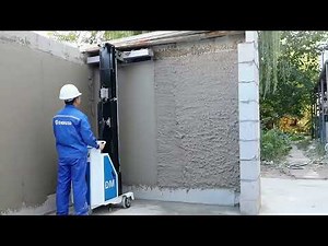 DERUTU TECH Mortar Spraying & Wall Plastering Machines in Action