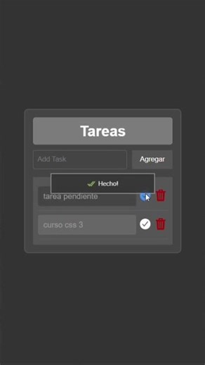 lista de tareas con js, css y html