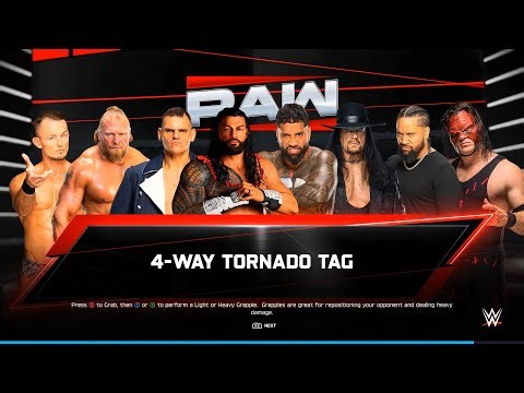 WWE 2K25 - 4 WAY TORNADO TAG || WHO STAND AMONG THEM ALL || PS5 PRO 4K60 ||