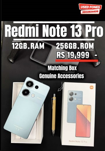 #Redmi Note 13 Pro #Grnuine #Used Fones #Video #creatorsearchinsights Also Plz Check @7B_FoneZone