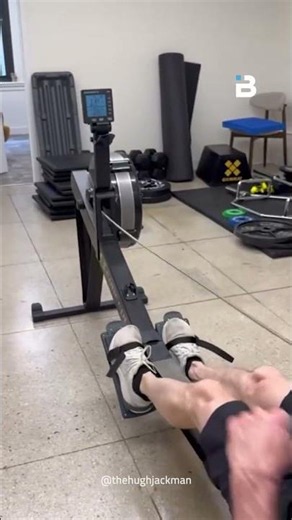 Hugh Jackman getting it done on the Rower at 57 💪