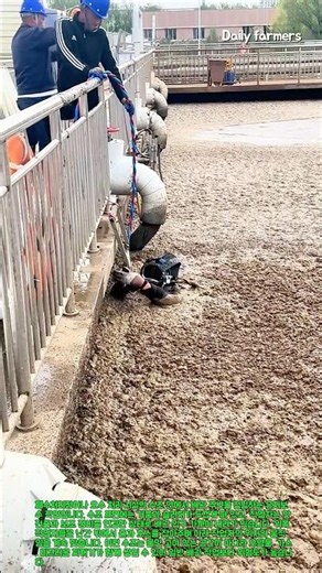 작업자가 직접 들어가야 하는 오수 처리 시설 점검