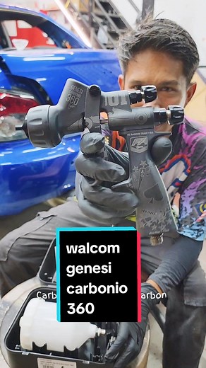 Unboxing Spray Gun Walcom Generasi Carbonio 360