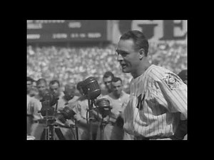 Lou Gehrig's Luckiest Man Final Speech High Def