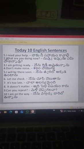 Learn English Sentences Daily|part -4