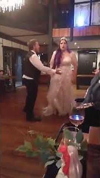Bride Slips on Wooden Floor and Falls While Dancing With Groom - 1195722