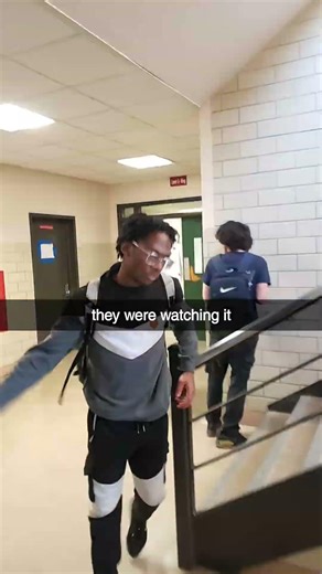 my friend flashing the school hallway lights prank and everyone saw it