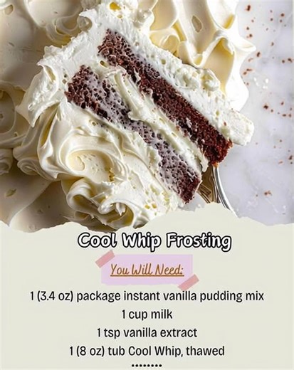 11K views |  Cool Whip Frosting Elevate your cakes, cupcakes, and...