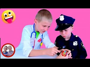 Knee problem | Doctor set toys | Mike and Jake pretend play | Doctor kit | डॉक्टर सेट | العاب دكتور