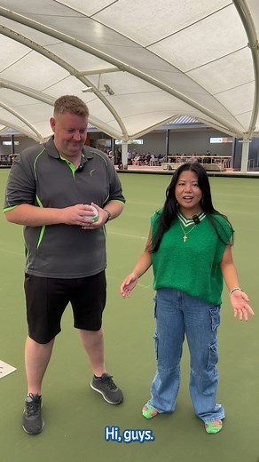 2.2K views · 17 reactions | Leah takes a stride into the world of Barefoot Bowls at Moama Bowling Club, joining forces with Kevin for a fun-filled day on the green. Can you guess how she fared in her bowls debut?  #instareel #sport #barefootbowls #moama #tutorial | Moama Bowling Club | Facebook