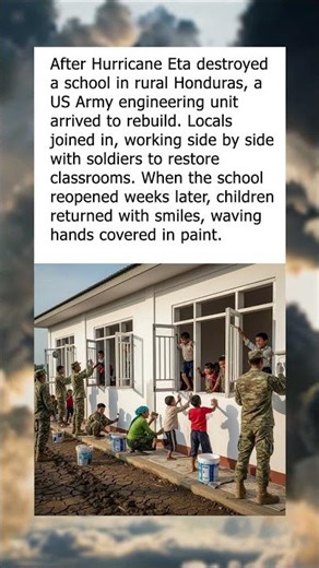 US Army Helps Rebuild School After Hurricane in Honduras