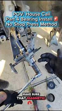 Part 4 wheel Bearing Removal No Shop press Method #wheelbearing #houstoncars #mobilemechanic #pov