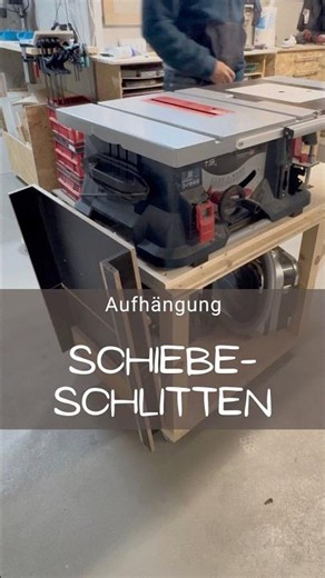 Aufhängung Schiebeschlitten