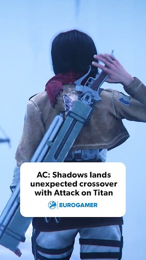 112K views · 413 reactions | Ubisoft has announced an in-game crossover quest between Assassin's Creed Shadows and Attack on Titan - a time-limited event, which will be available from 25th November until 22nd December. Link in comments for more. | Eurogamer | Facebook