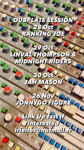 Dubplate session at Irie Ites studio. Link up if interested irieites@hotmail.fr | Irie Ites