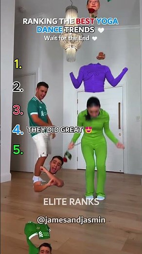 RANKING THE BEST YOGA DANCE TRENDS 🤍 #trending #dance #ytshorts