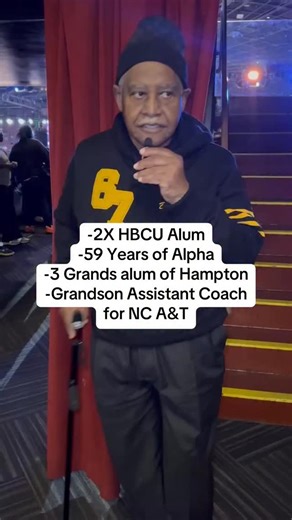 Historically Black Since- HBCU on Instagram: "“It’s been 59 years in this Fraternity” -🙌🏾We just love talking to older alum and D9 members! During the NBA HBCU Classic Game in LA on Friday, we had the chance to speak with this gentlemen who is a 2x HBCU alum (Howard/ Virginia Union) , 59 year member of Alpha Phi Alpha Fraternity- Beta chapter and able to witness three of his grandkids graduate from Hampton, with one graduating from FAMU this year. He was at the game supporting hi