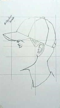 How to draw side face view step by step #shorts