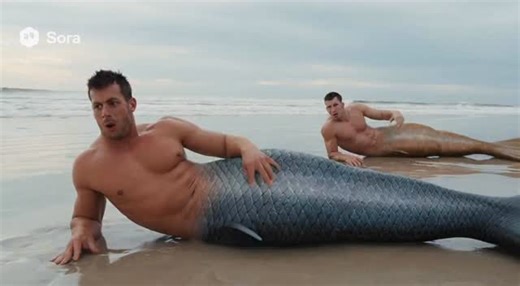 MermanMaker on Instagram: "I told you the seaside was dangerous—see, you’ve turned into a merman now. #merman #merman_tf #reels #aivideo #transformation #ai #sora2"