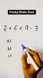 Tricky Brain Test #trickybrain #trickybraintest Brain Hacking Test #brainhacking #brainhackingtest #iqtest #iqchallenge #testyourmathskills #TestYourSkills #brainchallenge #trickychallenge #tricky #trickymaths #BrainIQ #Brainiqtest #brainiqchallenge #mathpuzzle #mathpuzzlechallenge #puzzlechallenge #brainchallenge #mathchallenge #Maths #mathematics #mathstutor #mathskills #mathtricks #fbreels #viralreels #trendingreels #brainquiz #braintest #iqtest #iqchallenge #brainpower #mathproblems | AITA S