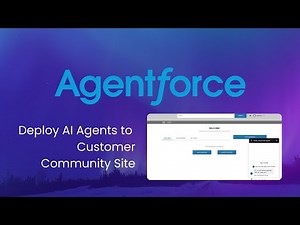 8. How to Deploy Agentforce Agents to a Community Site || Agentforce Tutorial