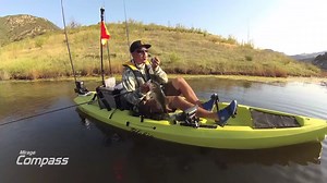 3K views · 14 reactions | Set your course with the new Mirage Compass, Hobie’s fleet of award-winning kayaks. Simplicity defined, its time-tested MirageDrive pedal system with Glide Technology moves you easily through the water. Outfitted with a breathable mesh seat, the Compass offers maximum stability and an oversized cockpit. A sharp turning radius makes it nimble in tight quarters, yet able to speed over open water in stealthy fashion. | Hobie Fishing Asia Pacific | Facebook