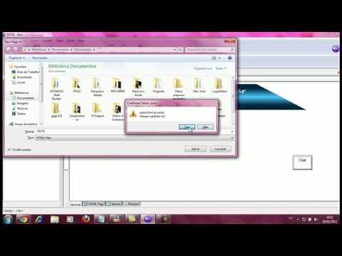 Como colocar um chat (bate papo) em site html-Nvu.