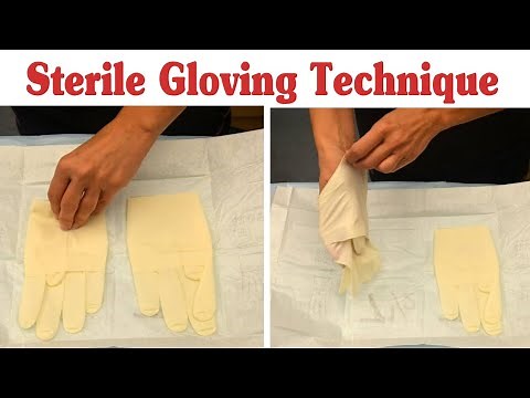 #Sterile Gloving Technique / Applying And Removing Sterile Gloves