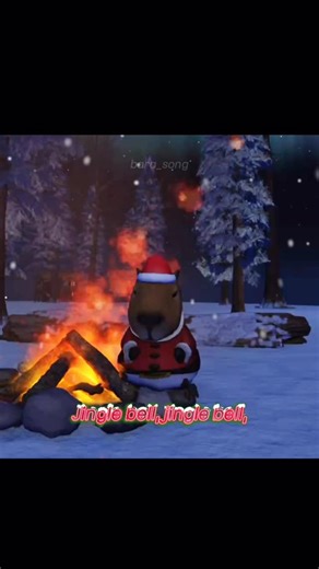 바라송 on Instagram: "징글벨 징글벨~ #노래 #플레이리스트 #오노추 #카피바라 #크리스마스"