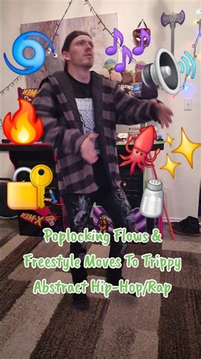 🔐Poplocking To Trippy Abstract Hip-Hop🌀#dance#dancing #hiphop#rap #alternativehiphop #trap#aesoprock