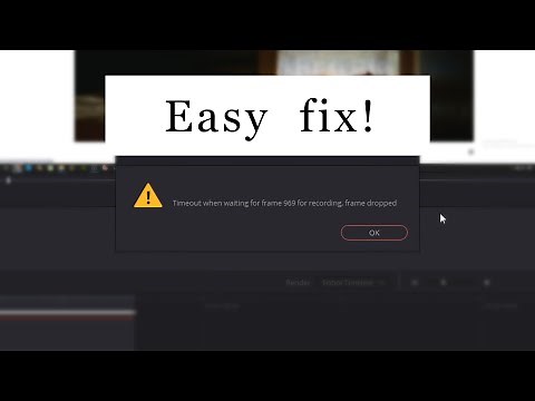 How to fix frame dropping in Da Vinci Resolve