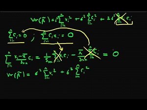 Gauss-Markov proof part 6 (advanced)