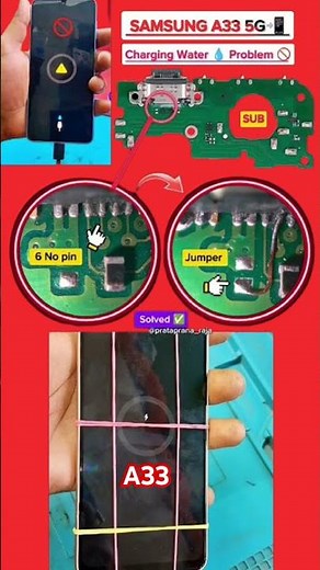 Samsung m33 💦 damage ✅Samsung m33 charging error 💥💯fix #repair #shorts #virel #viralvideo #fix