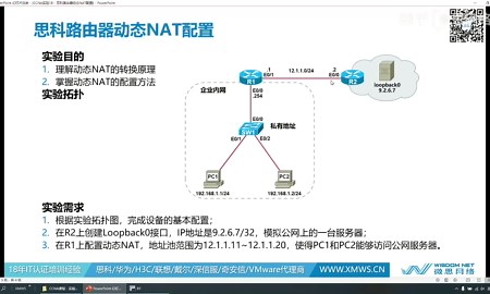 路由器动态NAT配置