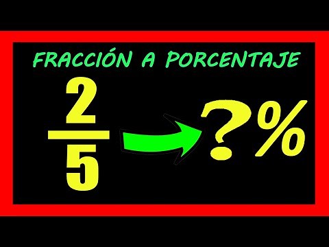 ✅👉 Convertir Fracción a Porcentaje ✅ Como pasar de fracción a porcentaje