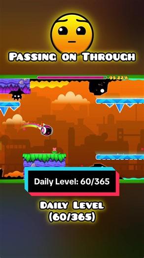 Geometry Dash - Daily Level (60/365): Passing on Through by Vaughners (All Coins). #geometrydash