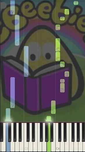 A Wiggle And A Giggle The Cbeebies Way Piano Tutorial #shorts #short #shortvideo #shortsvideo #fyp