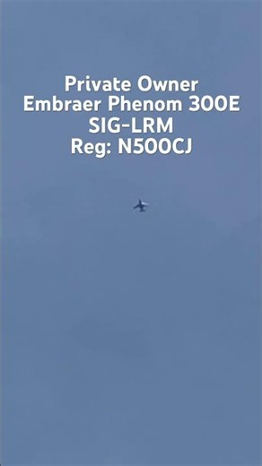 Embrear Phenom 300E Flying Over