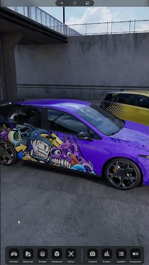 VW Golf Gti Wrap Design in 3D #carwrap