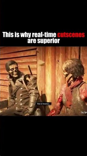 RDR2 Real-time Cutscenes are superior to CGI..💀#rdr2 #gamingfails #funny #shorts #trending #memes