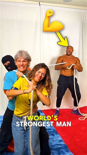 How many people does it take to pull the world's strongest man?#usa #usashorts